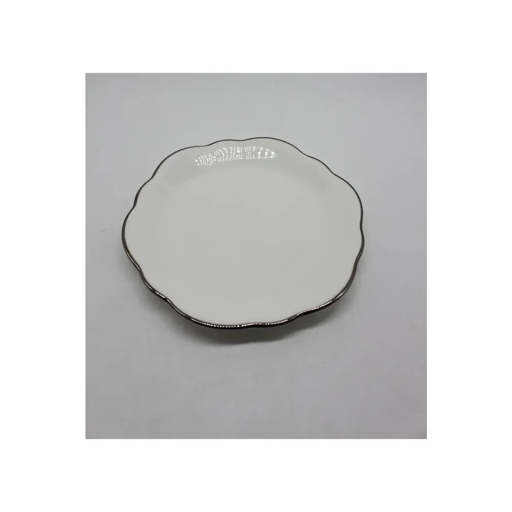 NWT Mikasa Bone Fine China Platinum‎ Halo Wellington Canape 5.5